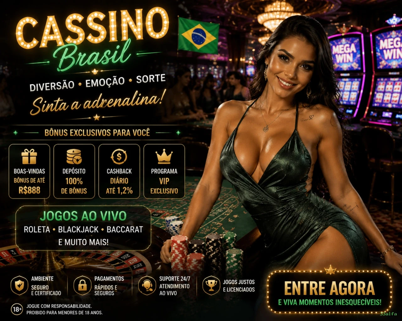 Cassino ao vivo 33alfa dealers